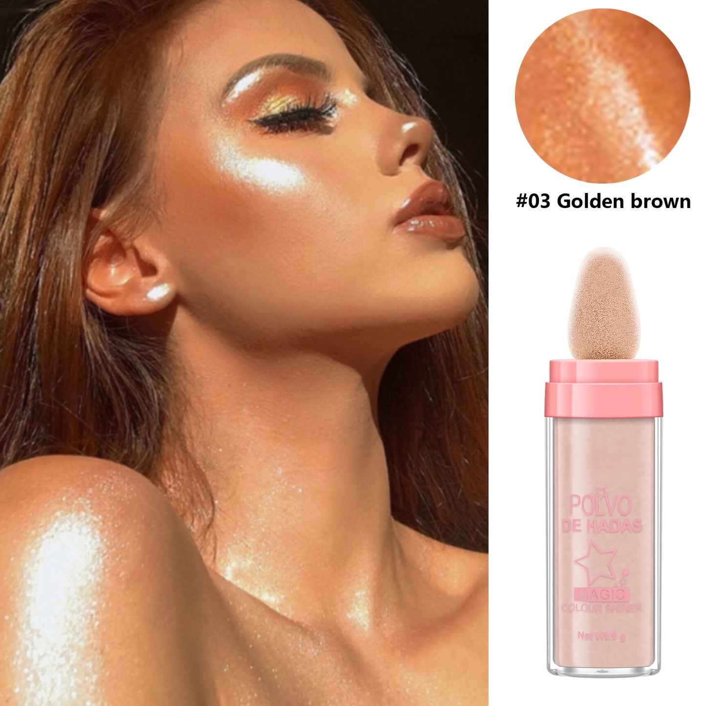 Magic Full Body Contouring Fairy Dust Highlight  - Pearlescent Clavicle and Face Sparkling Glitter