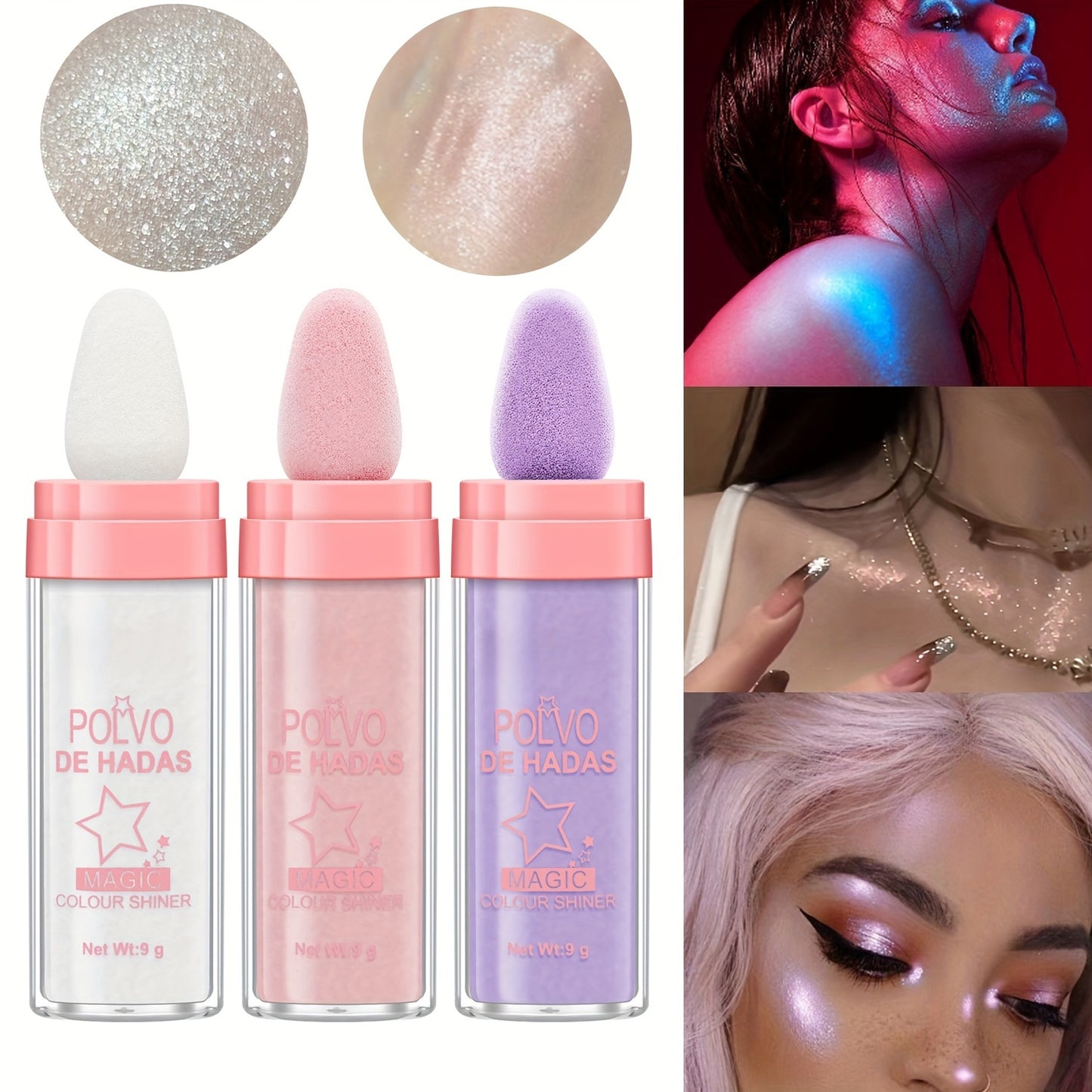 Magic Full Body Contouring Fairy Dust Highlight  - Pearlescent Clavicle and Face Sparkling Glitter