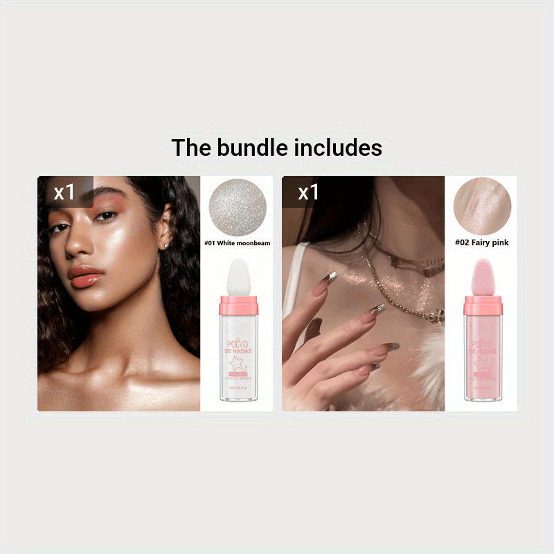 Magic Full Body Contouring Fairy Dust Highlight  - Pearlescent Clavicle and Face Sparkling Glitter